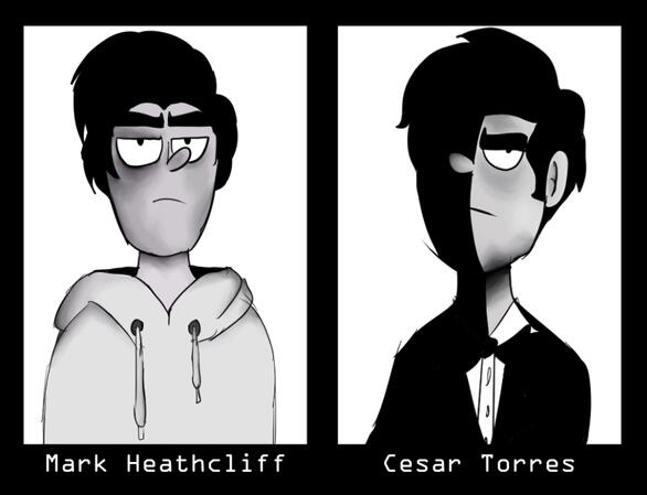 Another Clip Studio render test with the characters Mark and Cesar from Mandela Catalogue