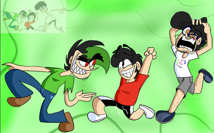 A redraw of a very old Flipaclip drawing (as shown on the top left corner)