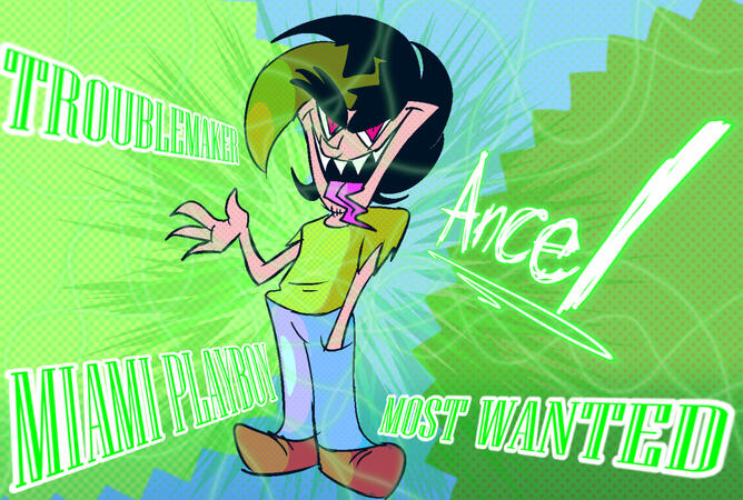 A saturation test/style experiment for my main oc Ancel