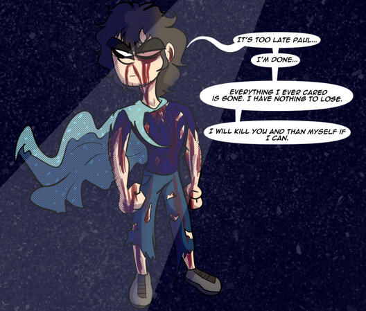 Mason here is now an unstable superhuman, talking to Paul Kister