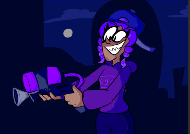 Flairy The Octoling Flairy trading weapons (paint weapons ofc)