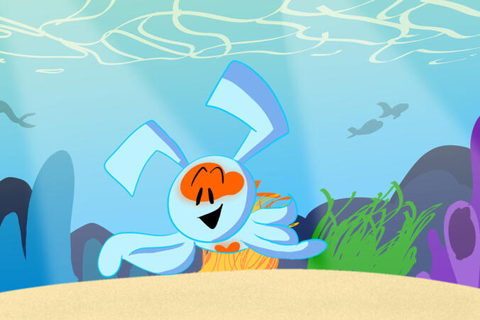 Gabe The SeaAngel exploring and looking around